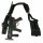Shoulder holder and strap for MP5K with magazine pouch
