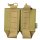 Conquer Tegris MOLLE magazine pouch 2x M4 Coyote Brown