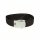 Belt with silver buckle 3cm Black